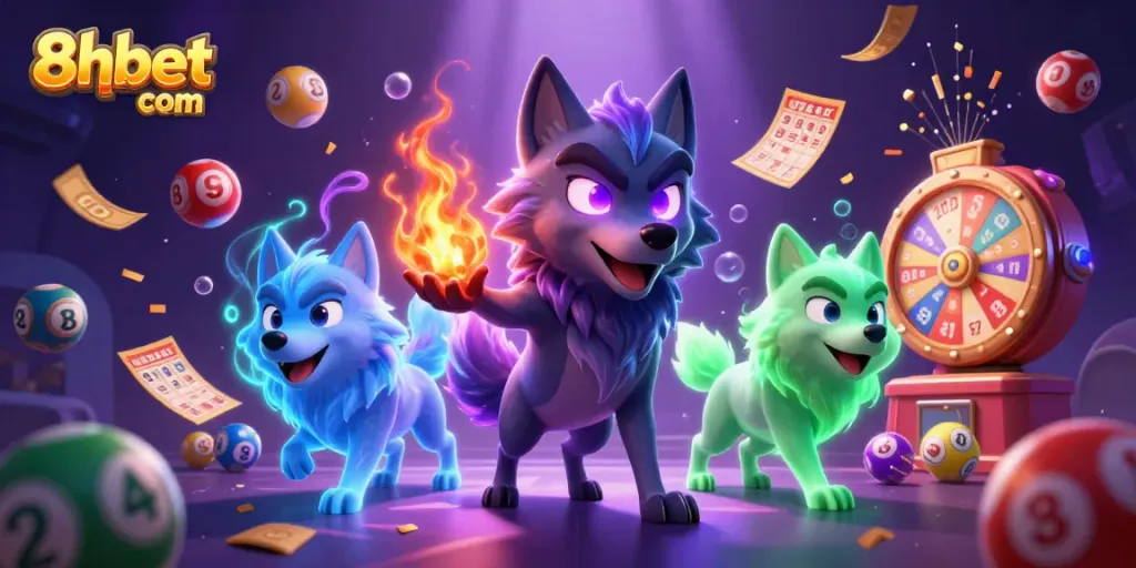 Watch the 3D wolf characters come alive at 8xbet com, embodying the excitement of casino gaming.