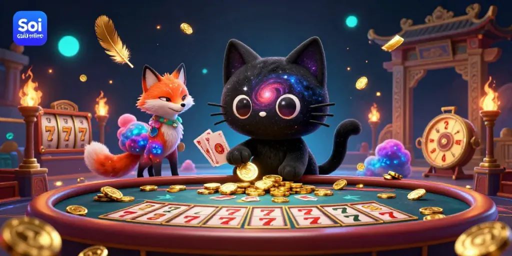 Engage with exciting soi cầu online predictions at our cosmic casino, featuring interactive game elements.