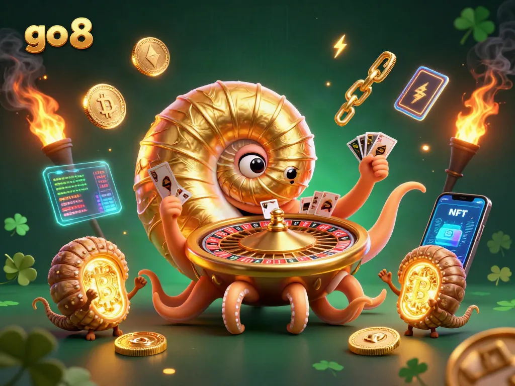Engage in thrilling gameplay with go 8 at the vibrant, animated casino scene.